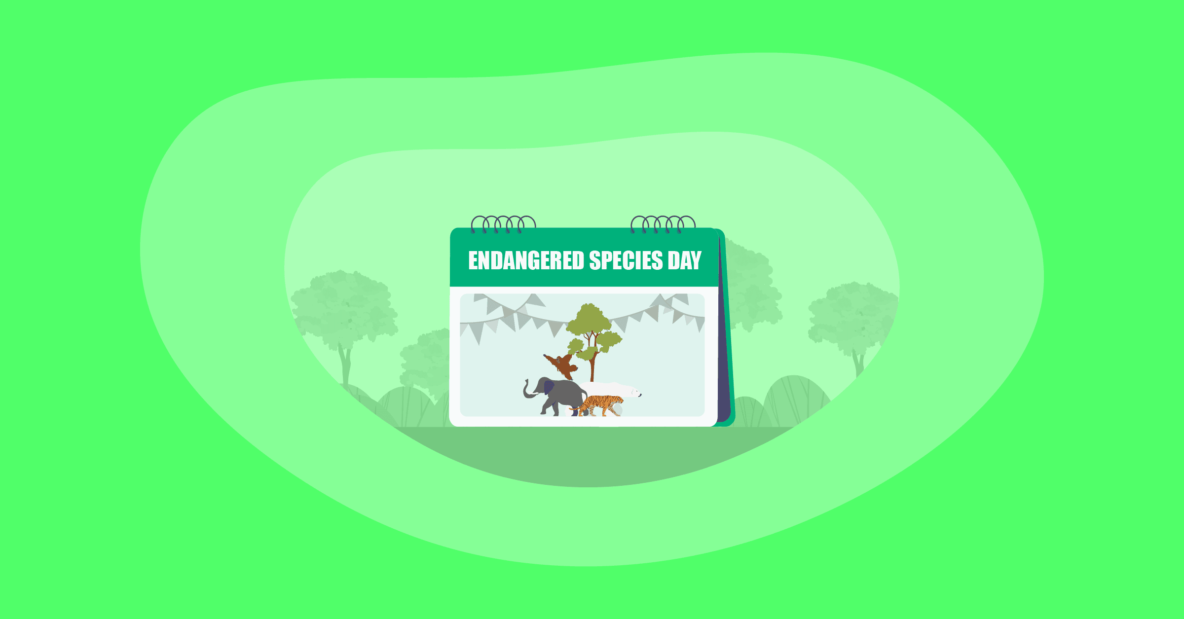 Illustration of Endangered Species Day