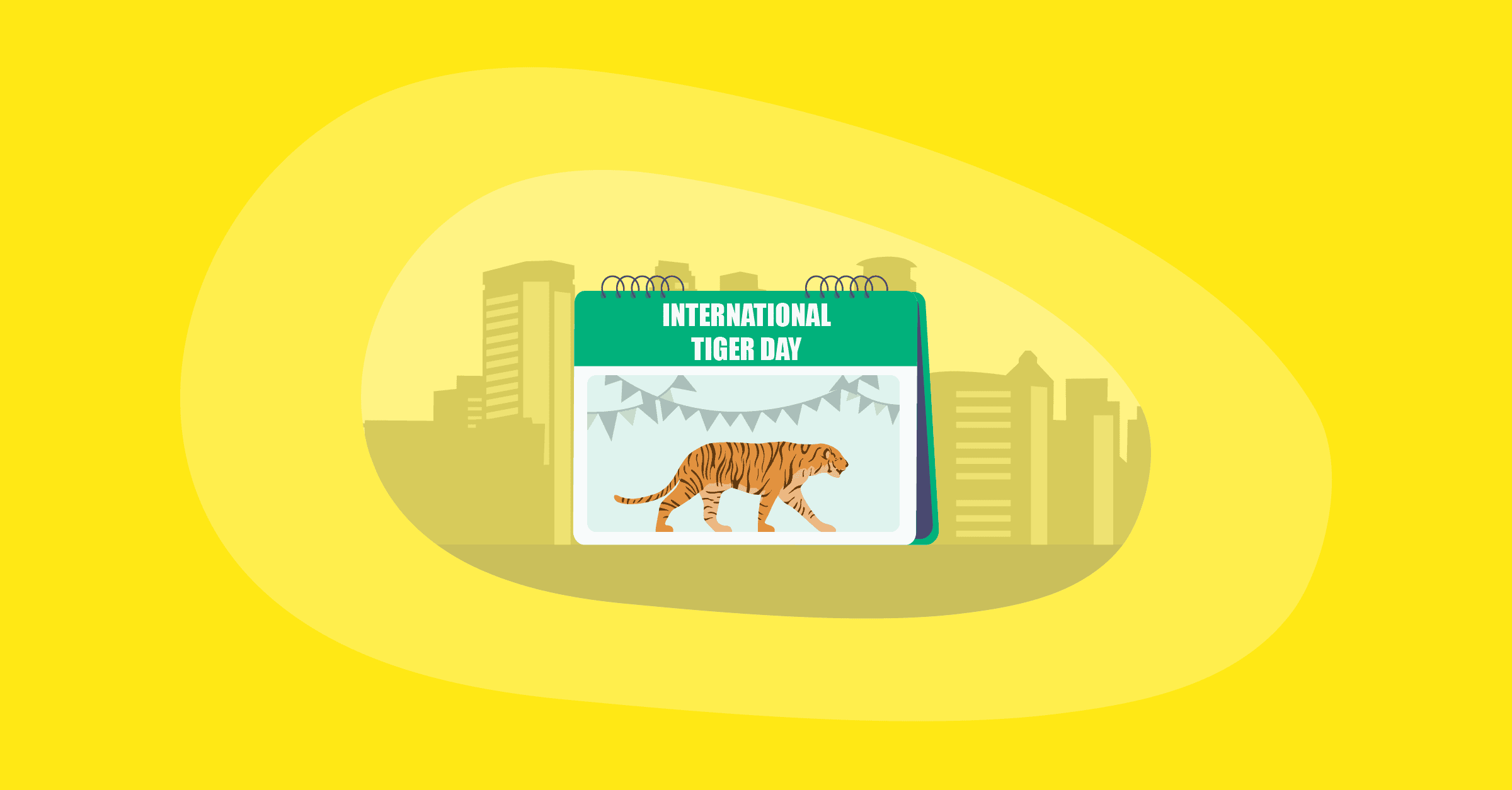 Illustration of International Tiger Day