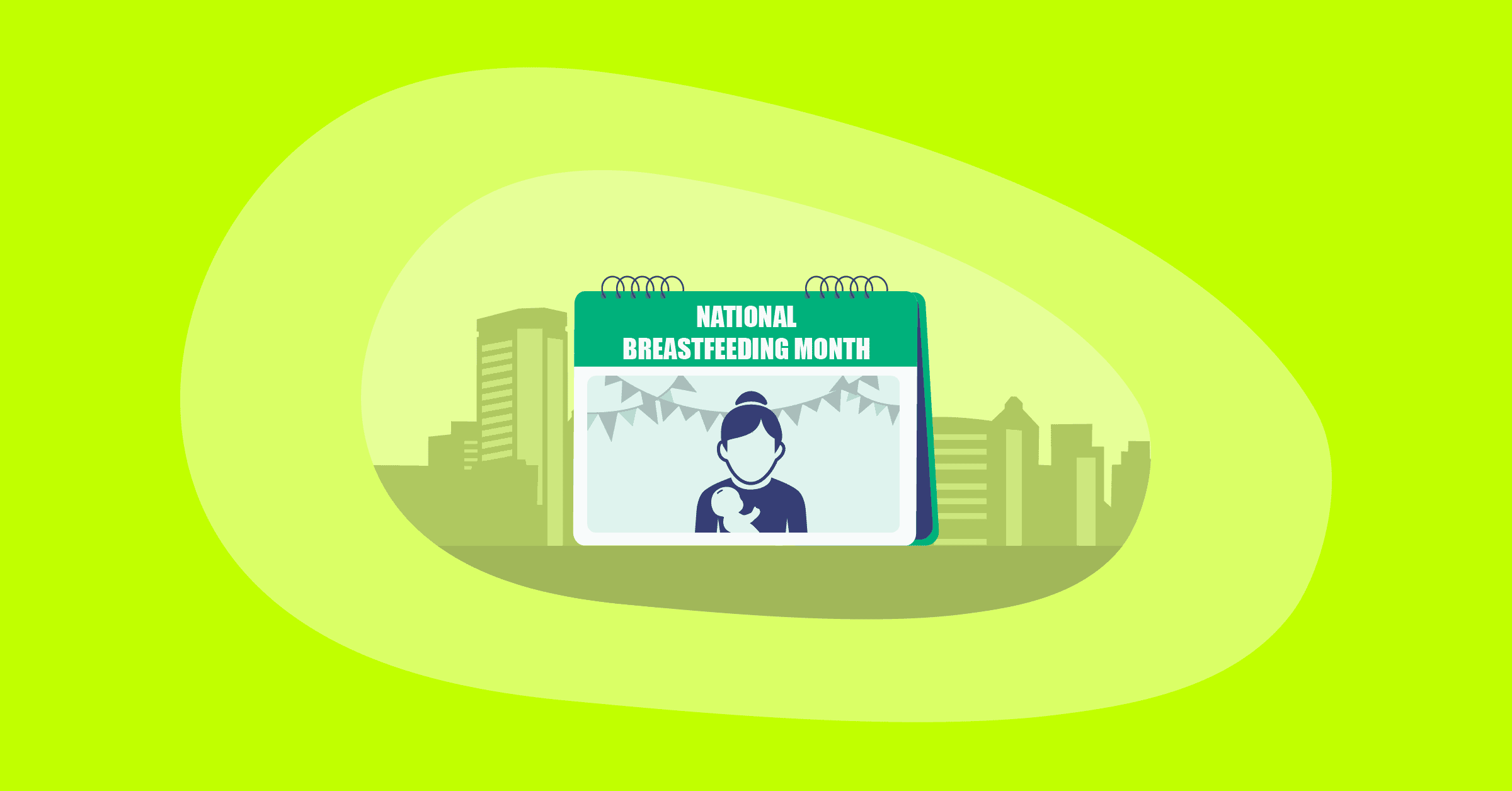 Illustration of National Breastfeeding Month