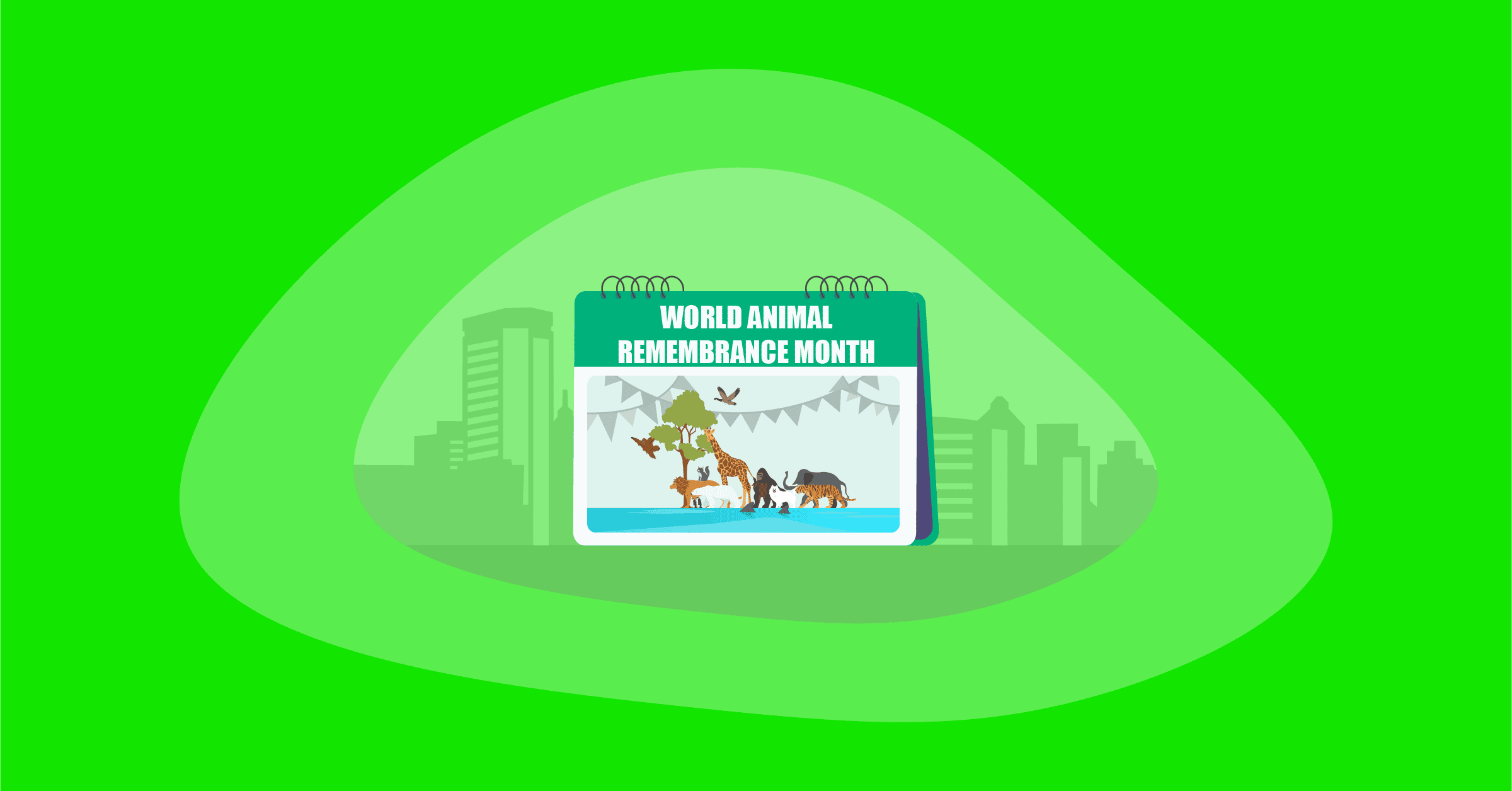 Illustration of World Animal Remembrance Month