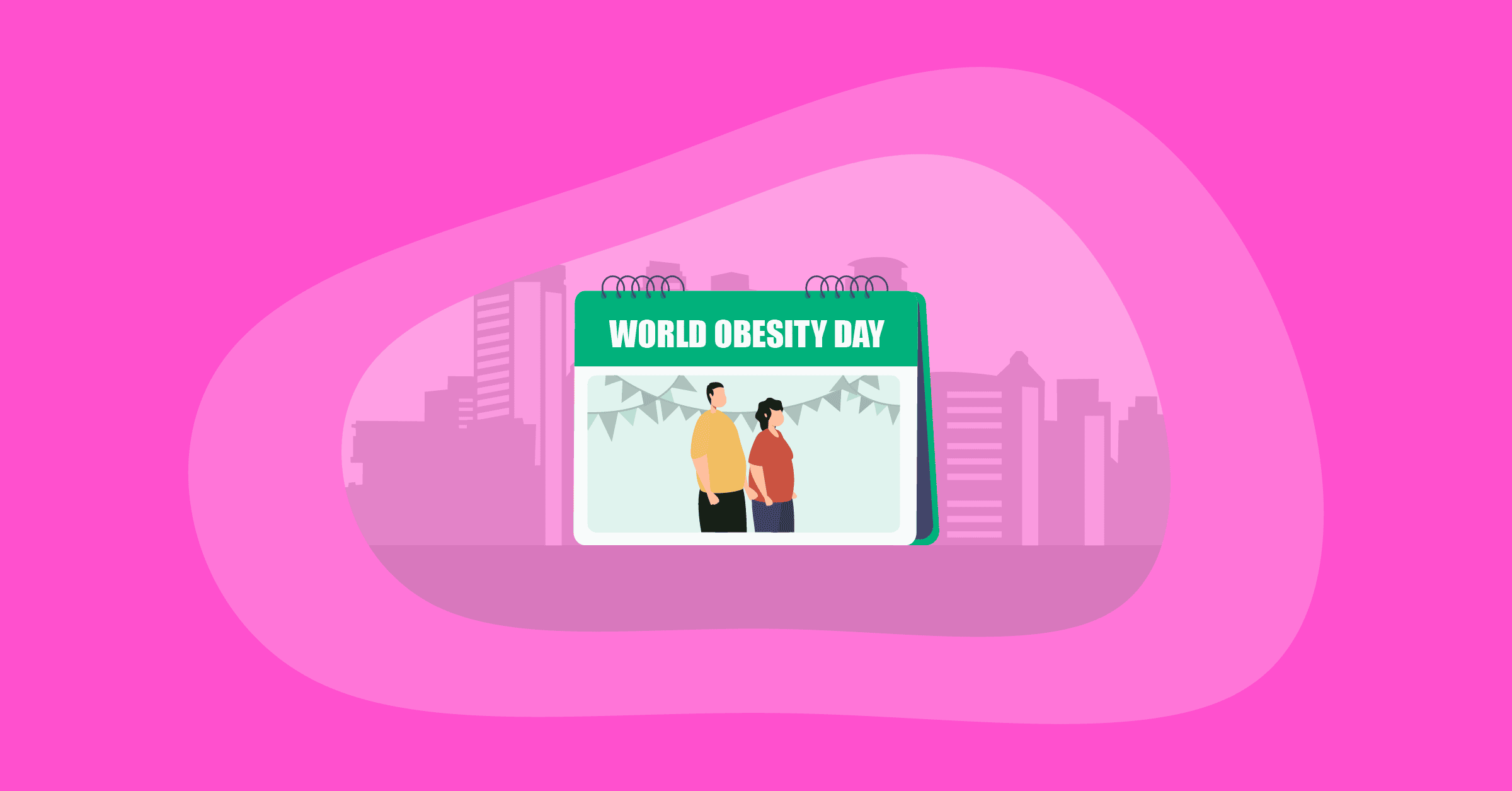 Illustration of World Obesity Day