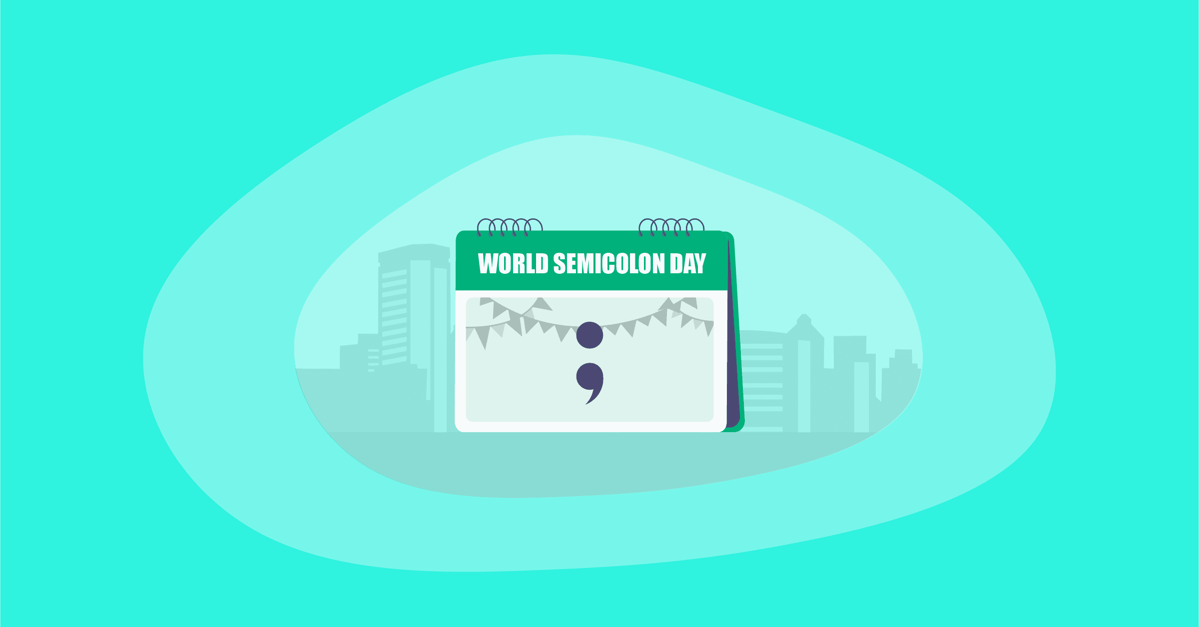 Illustration of World Semicolon Day