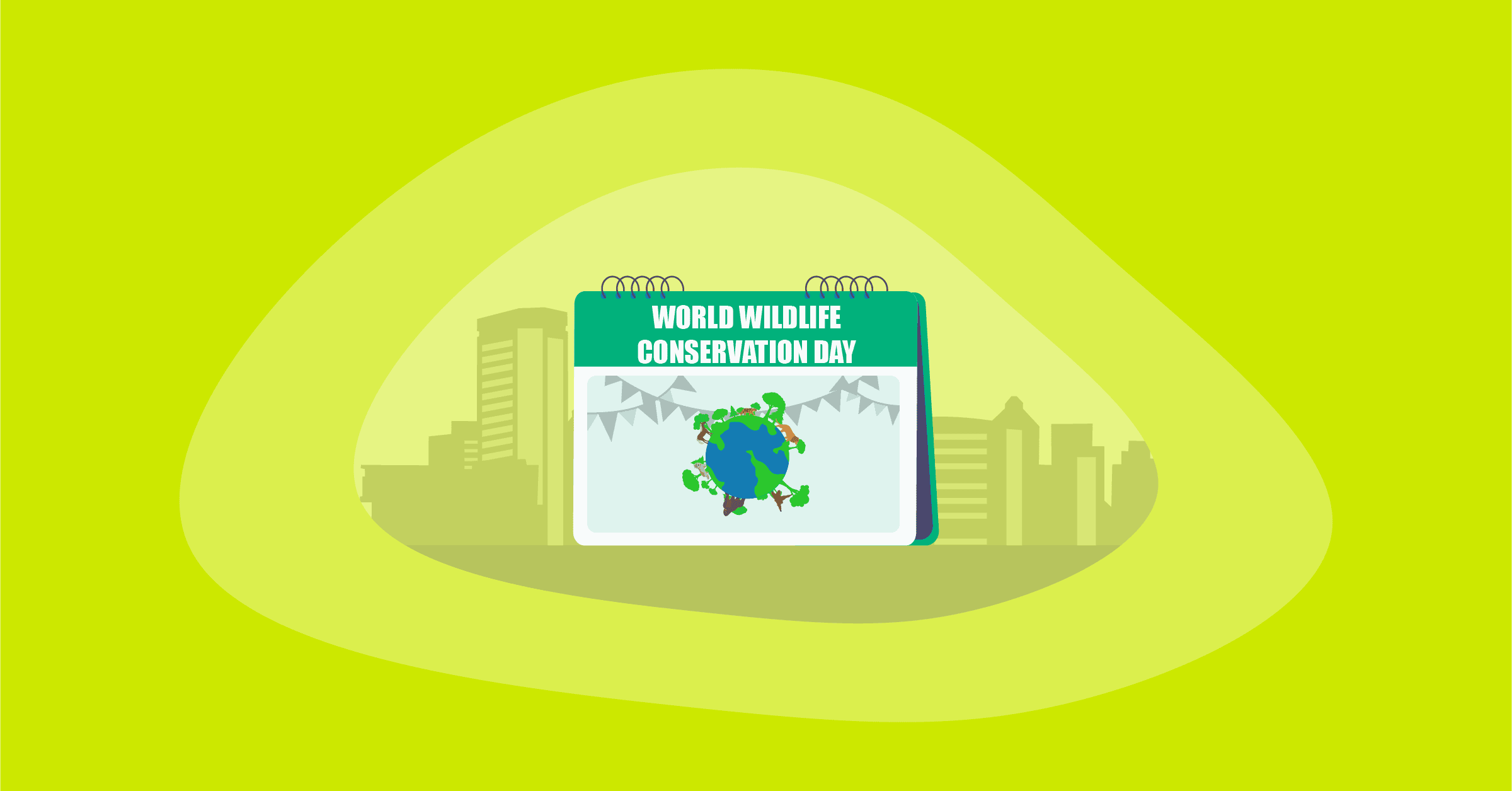 Illustration of World Wildlife Conservation Day