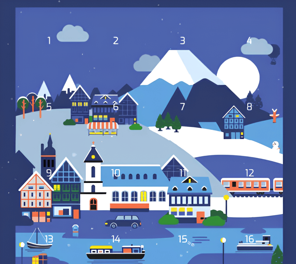 Screenshot of Türchen Advent calendar