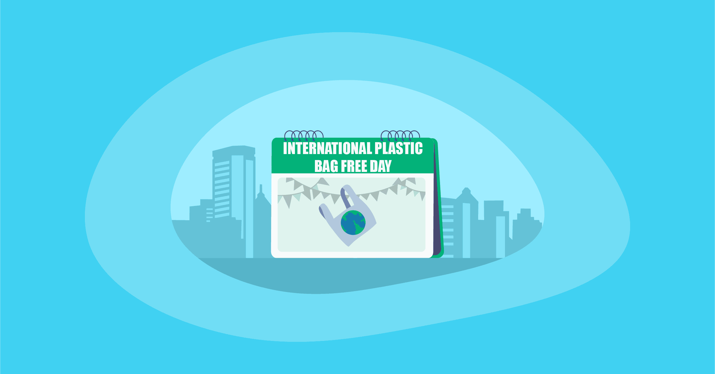 Illustration of International Plastic Bag Free Day