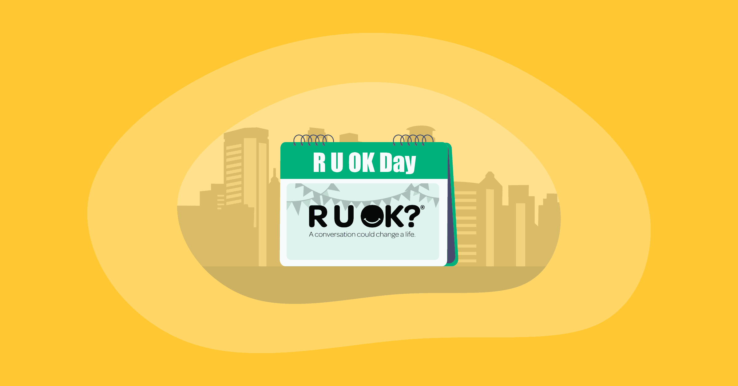 Illustration of R-U-OK day