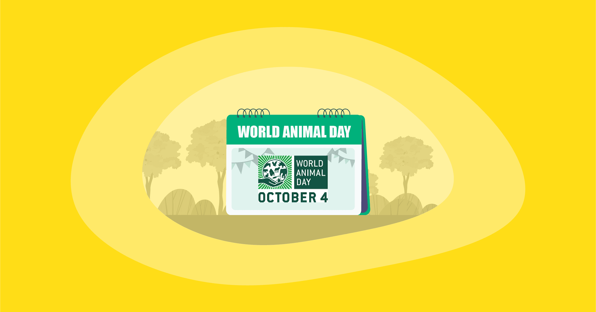 Illustration of World Animal Day