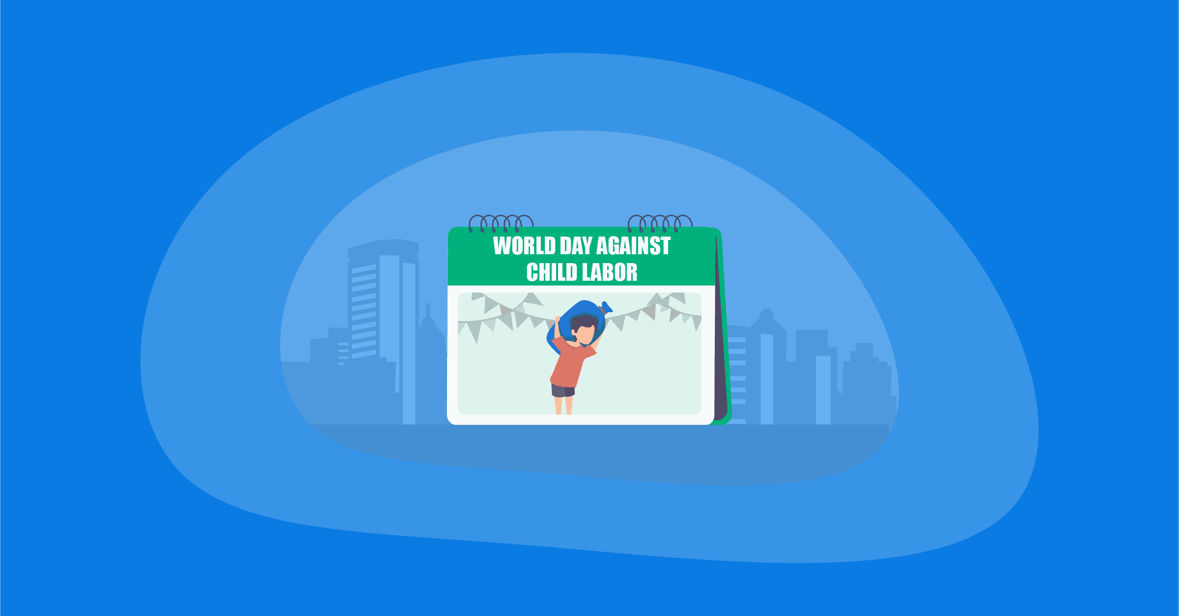 Illustration o World Day Against Child Labor