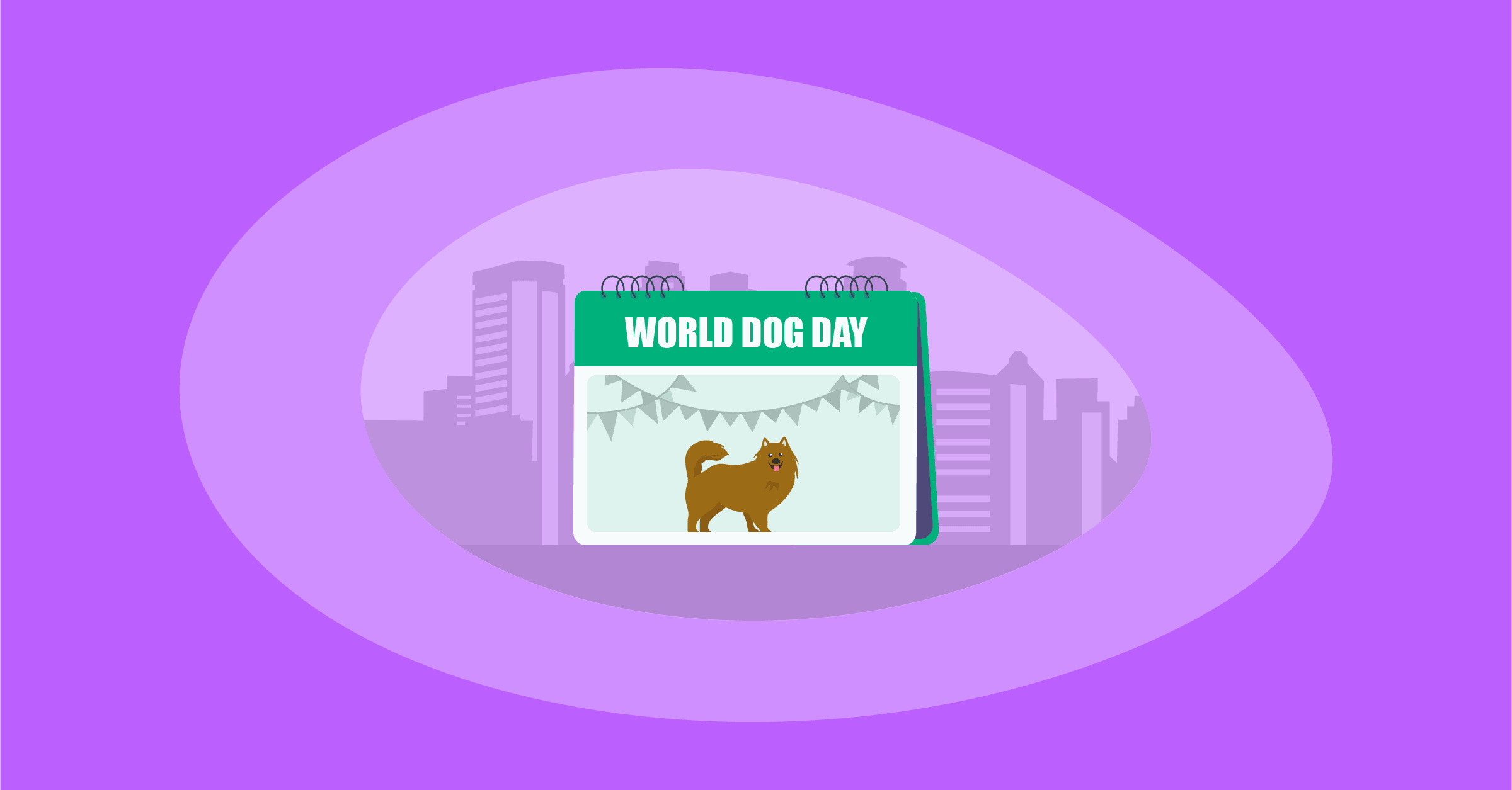 Illustration of World Dog Day