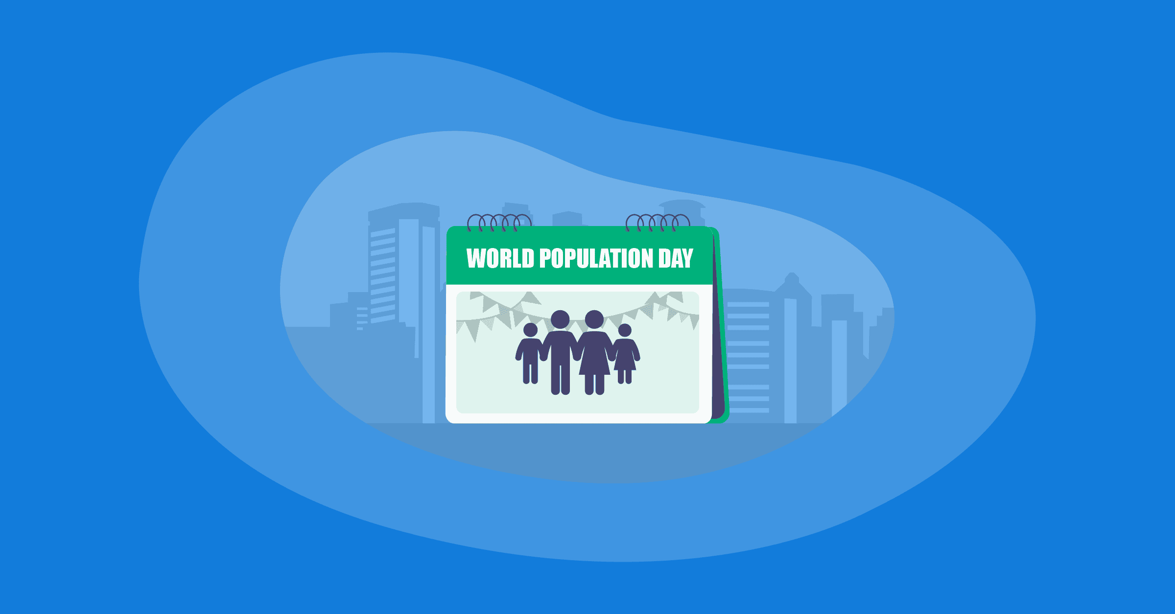 Illustration of World Population Day