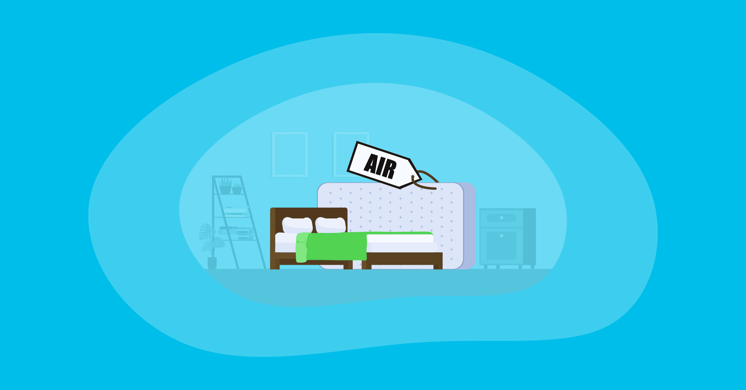 Illustration of air mattresses