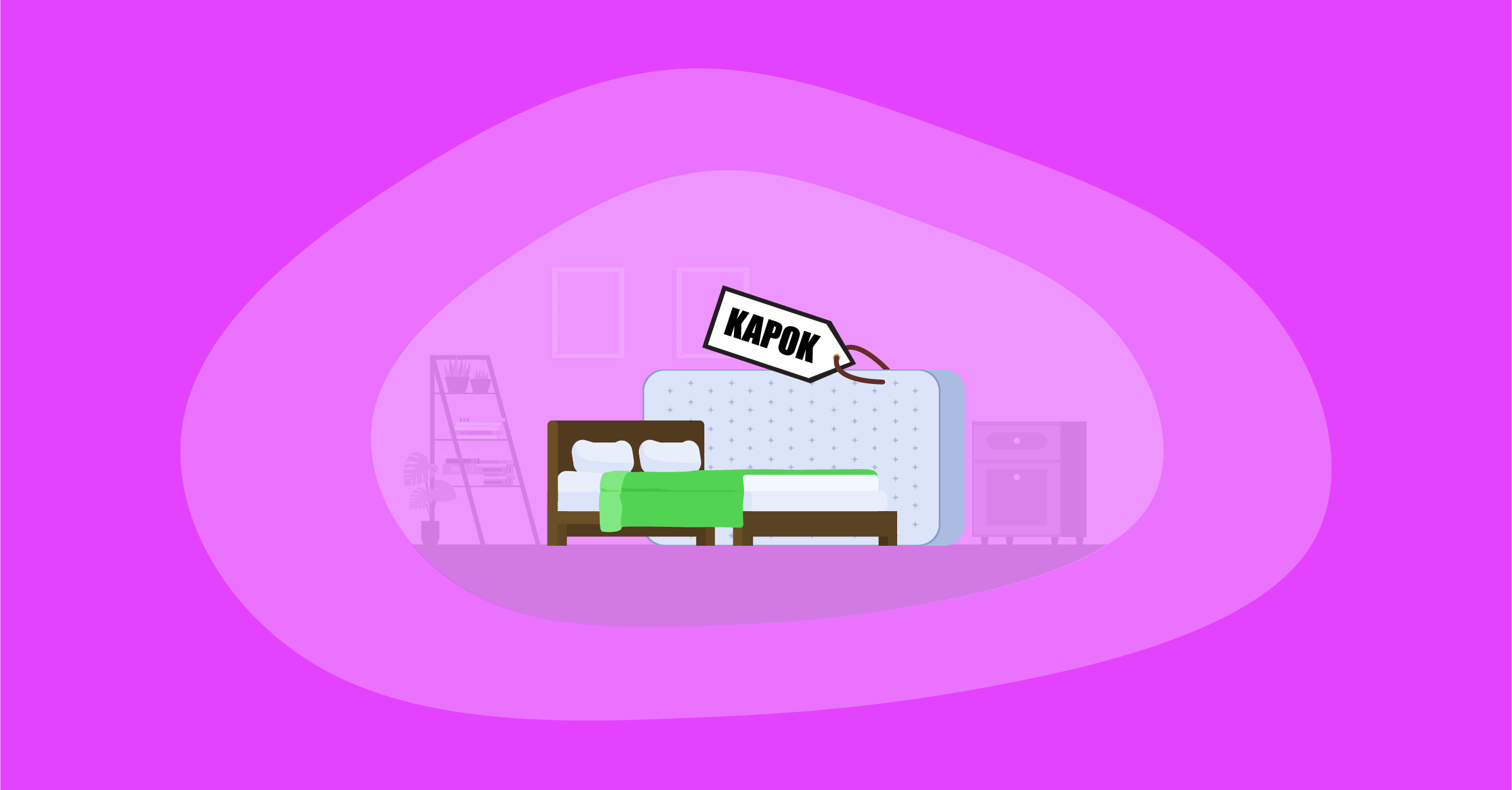 Illustration of kapok mattresses