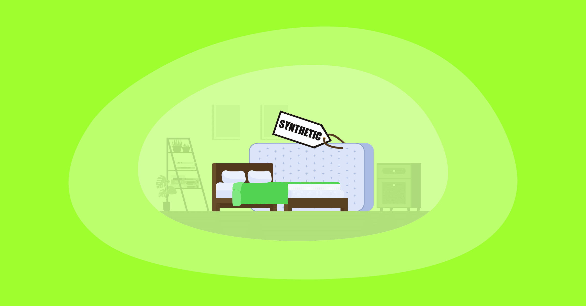Illustration of synthetic mattresses
