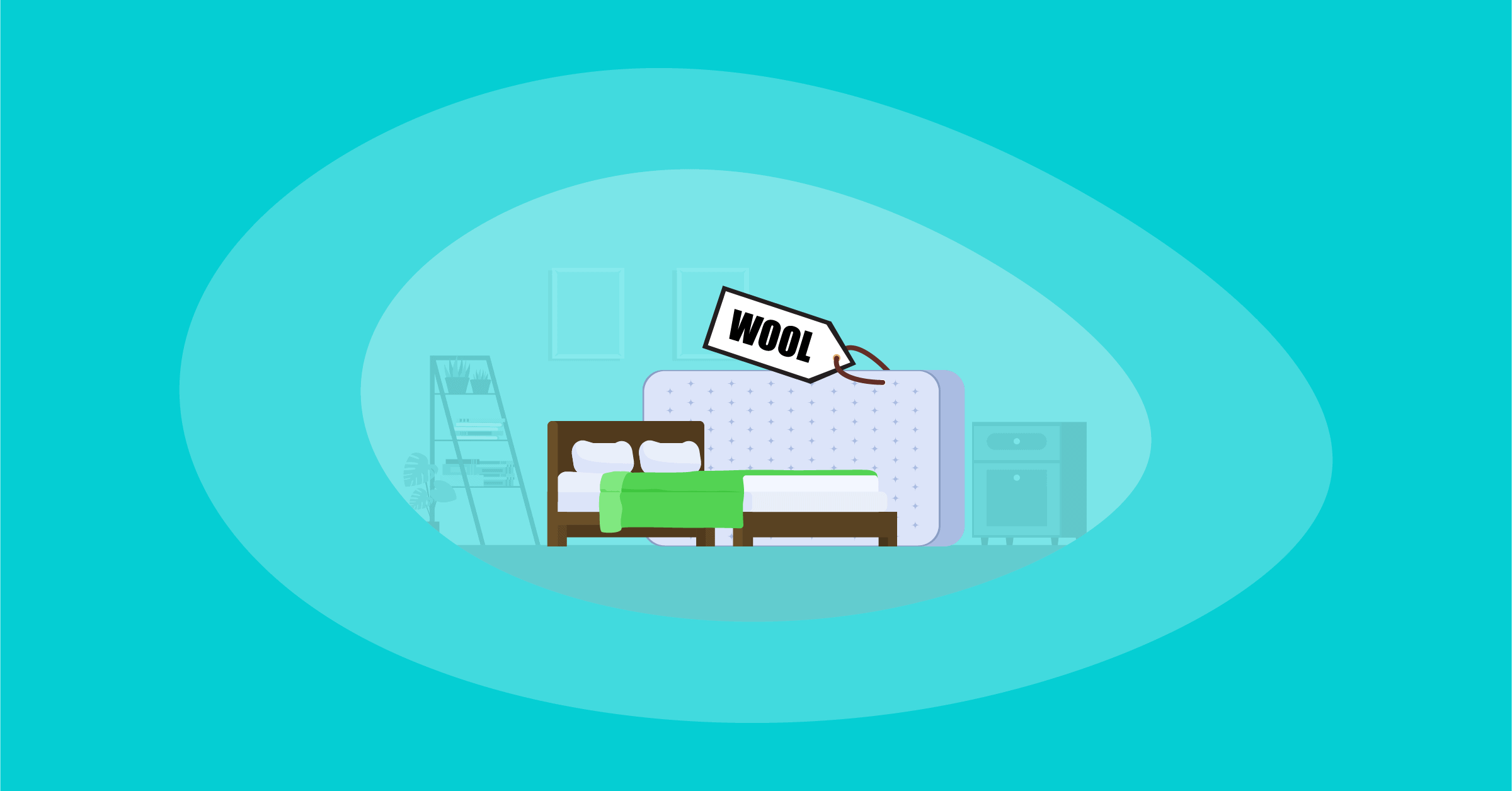 Illustration of wool mattresses