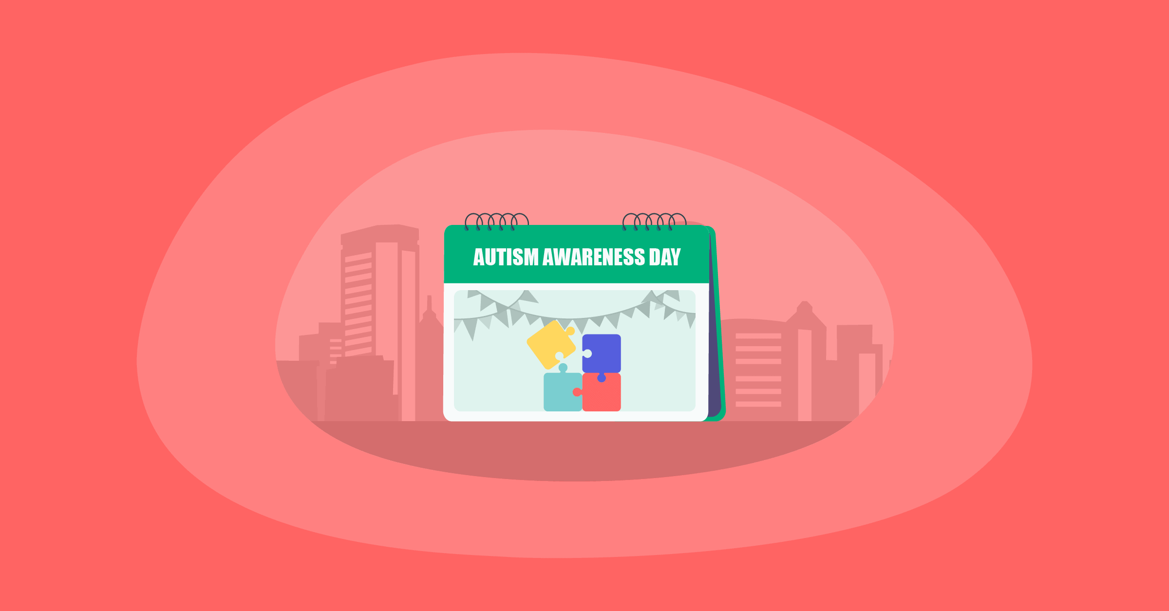 Illustration of Autism Awareness Day