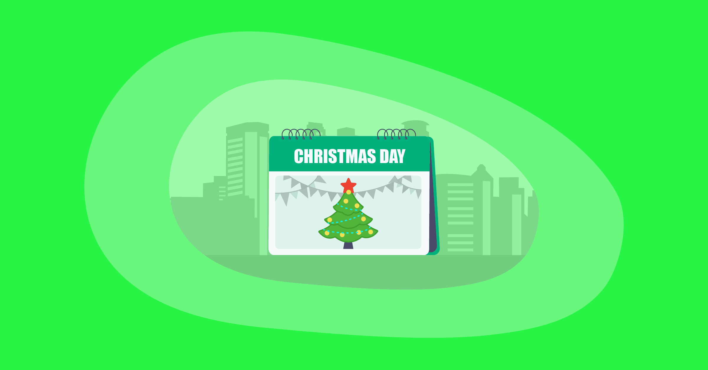 Illustration of Christmas day
