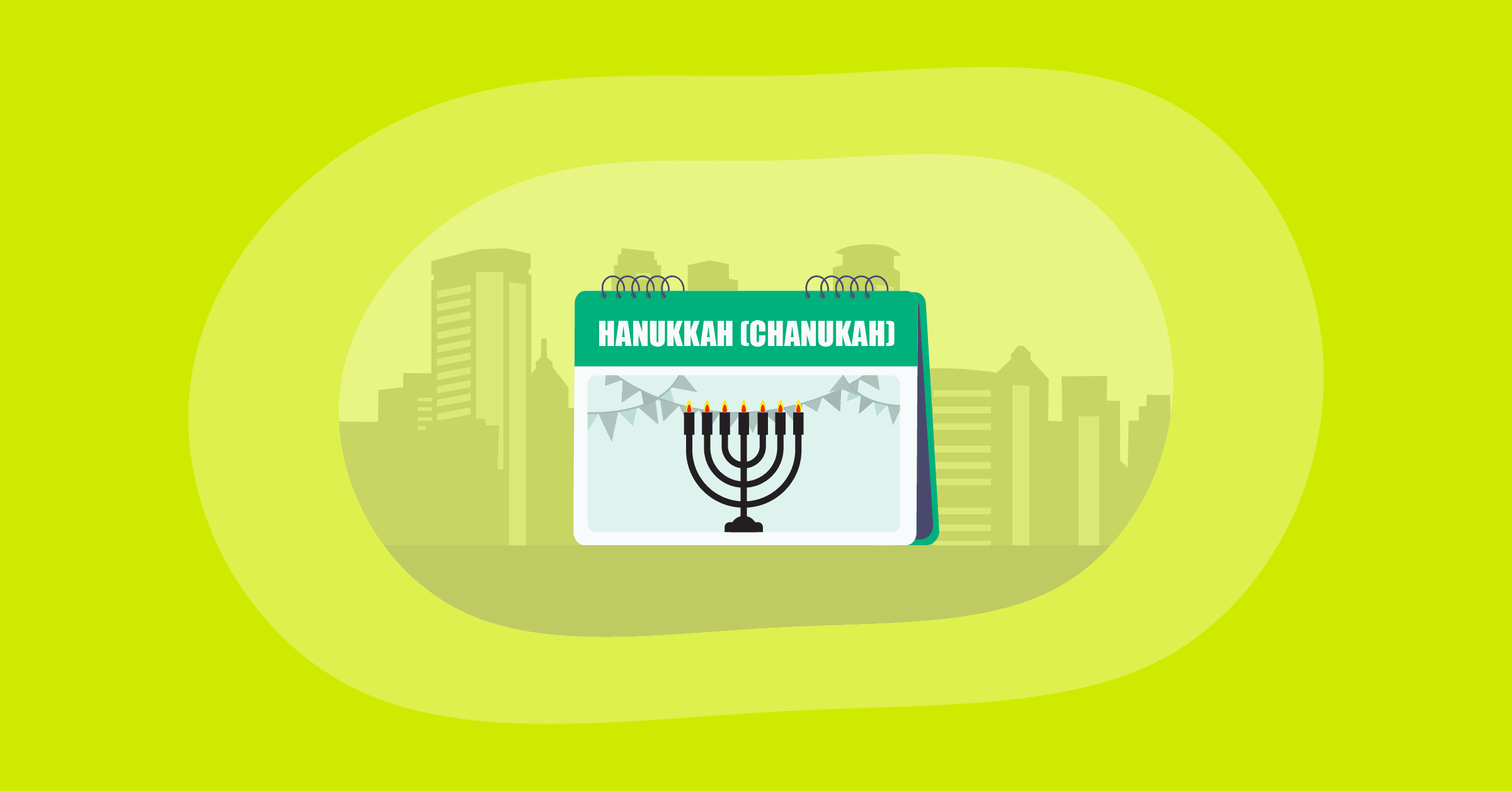 Illustration of Hanukkah Chanukah