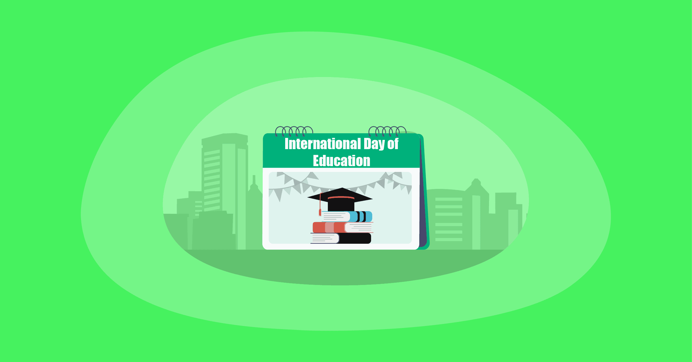 Illustration of International Day of Education