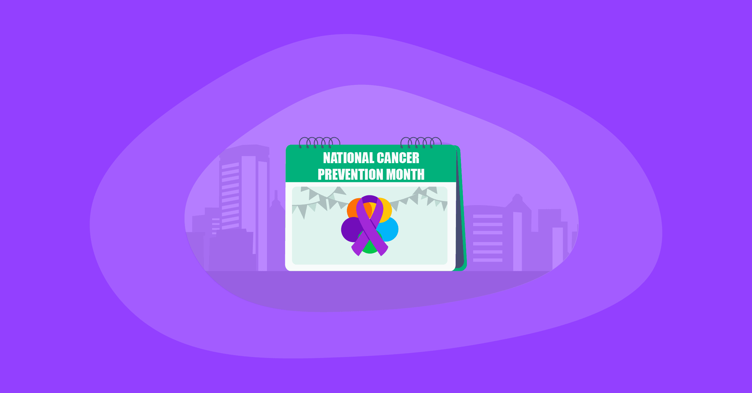 Illustration of National Cancer Prevention Month