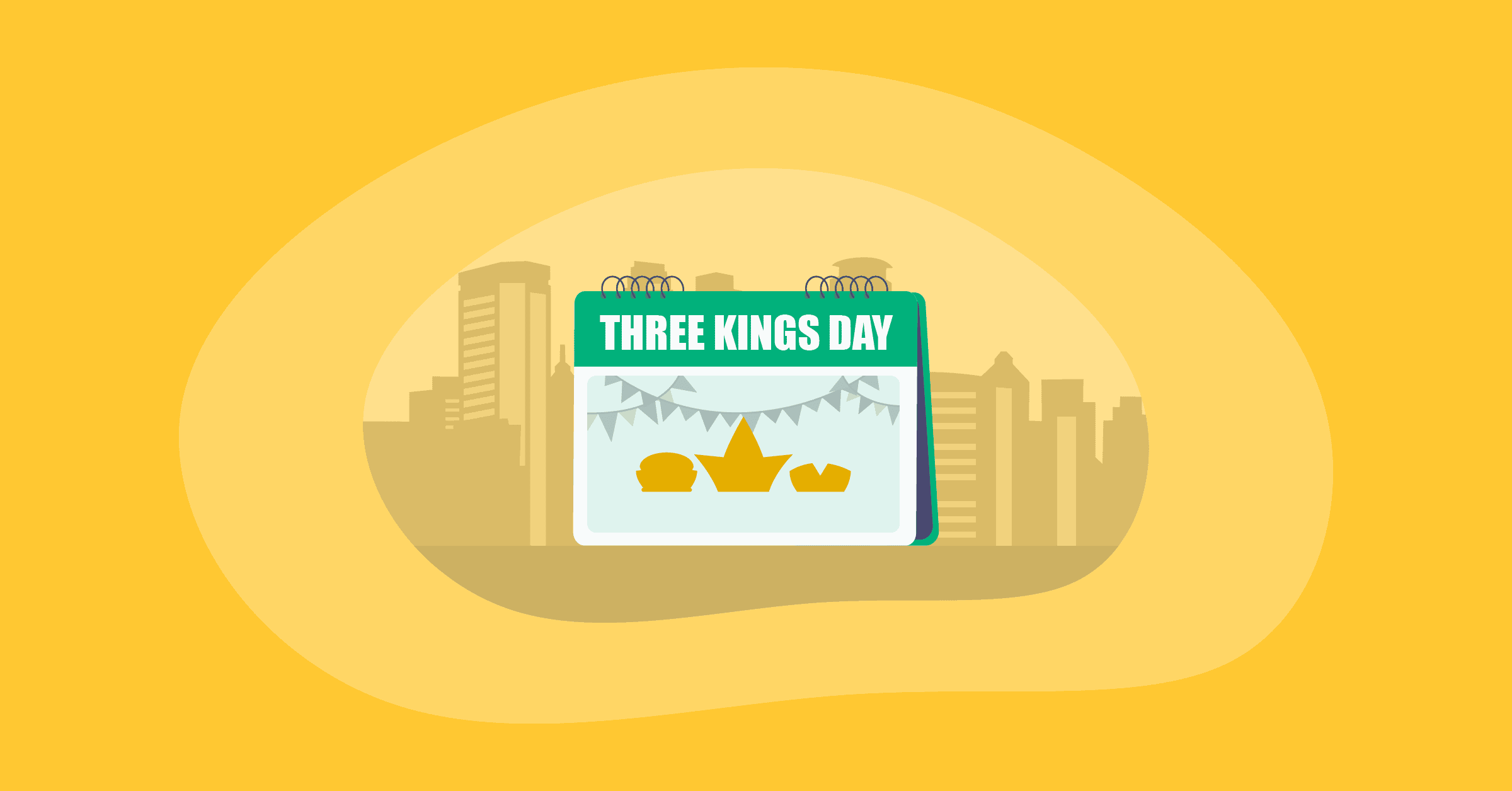 Illustration of Three Kings Day