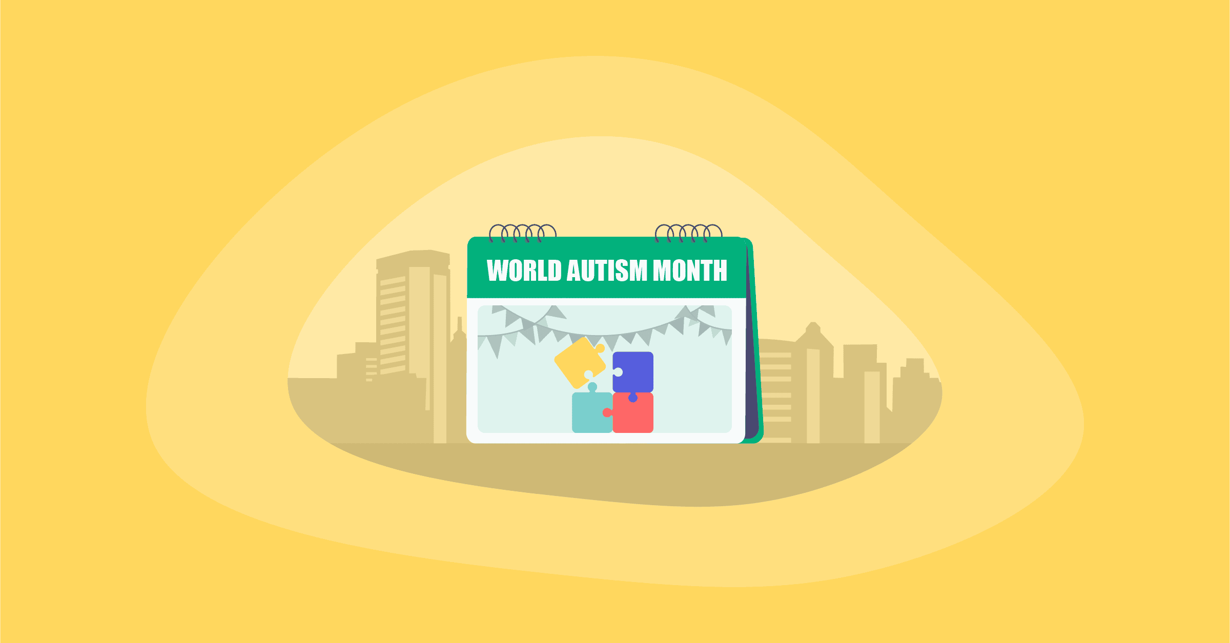 Illustration of World Autism Month