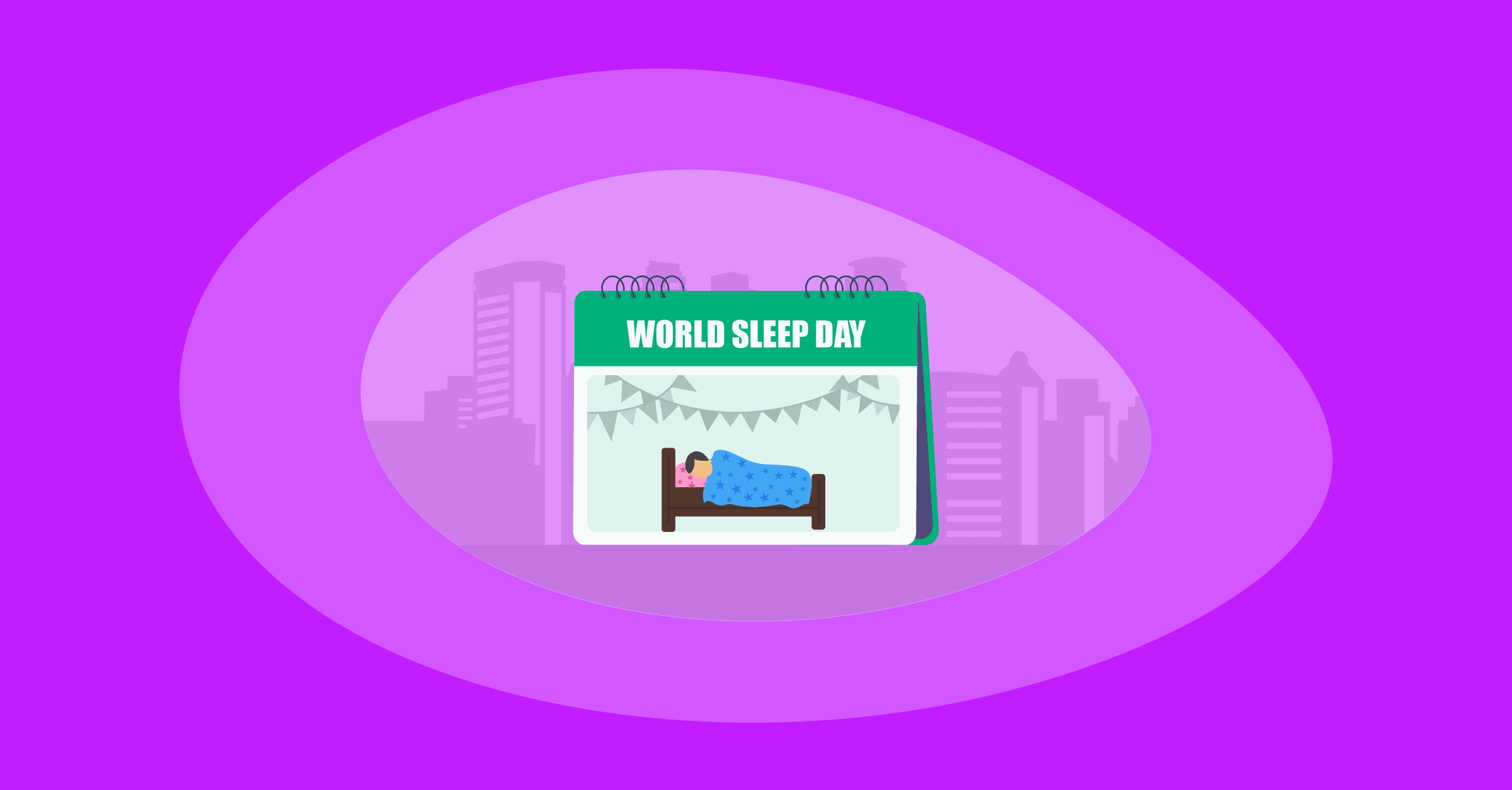 Illustration of World Sleep Day