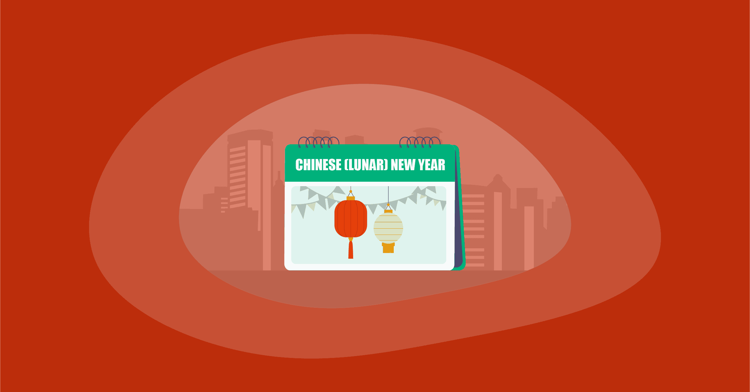 Illustration of Chinese Lunar New Year