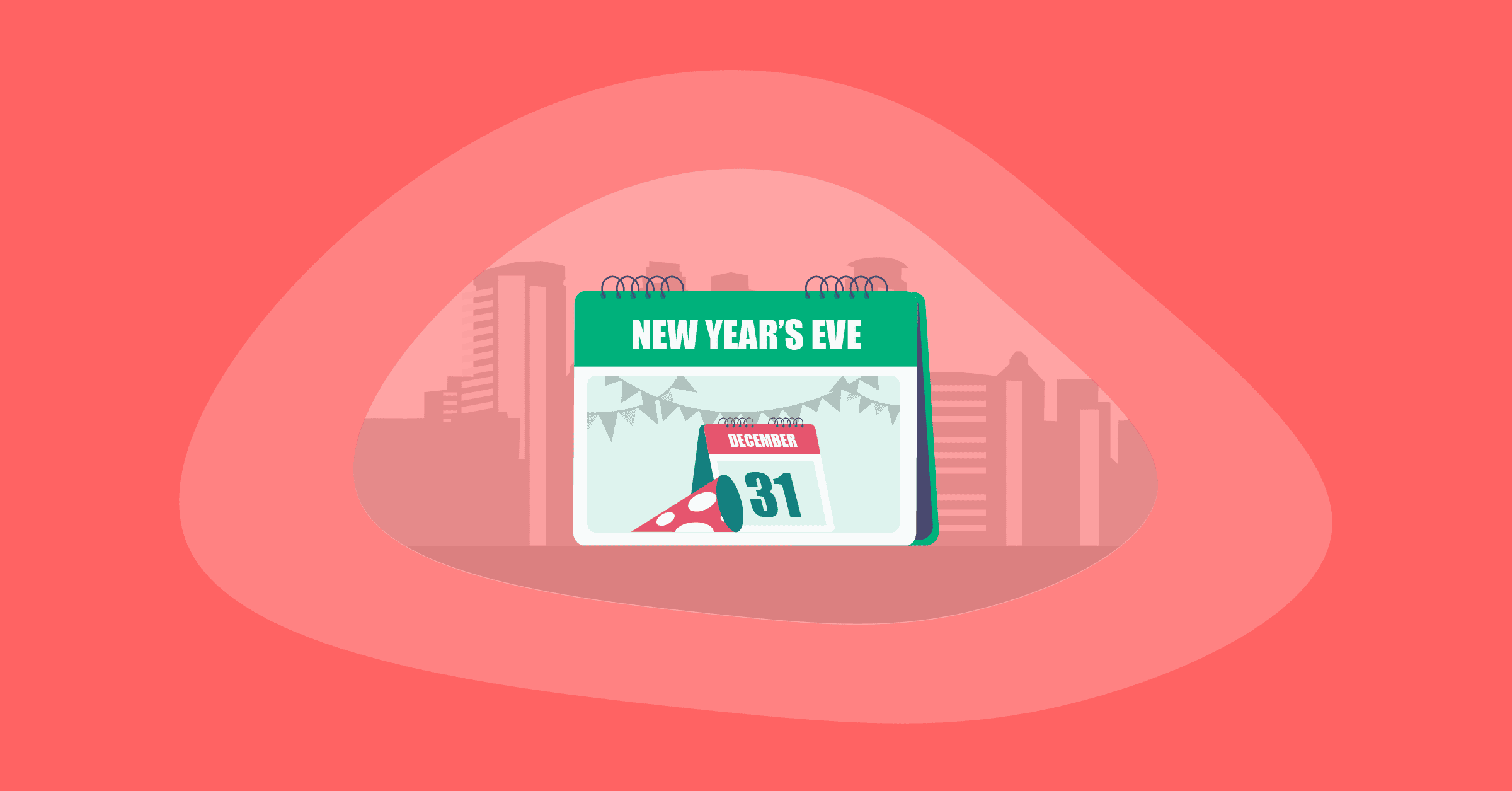 Illustration of New Years Eve