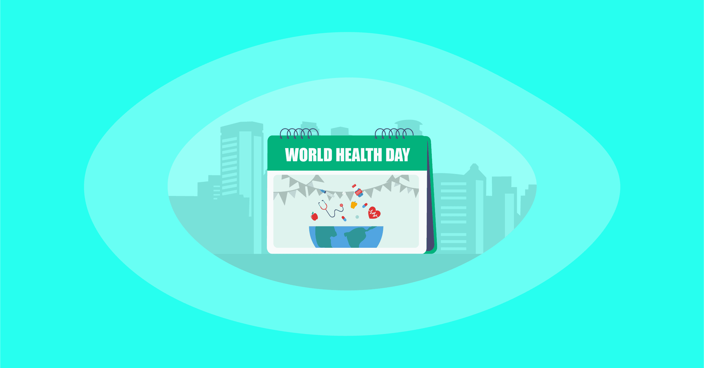 Illustration of World Health Day