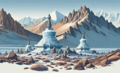 Himalayan Ice Stupas: 33.5-Meter Structures Transforming Water Access