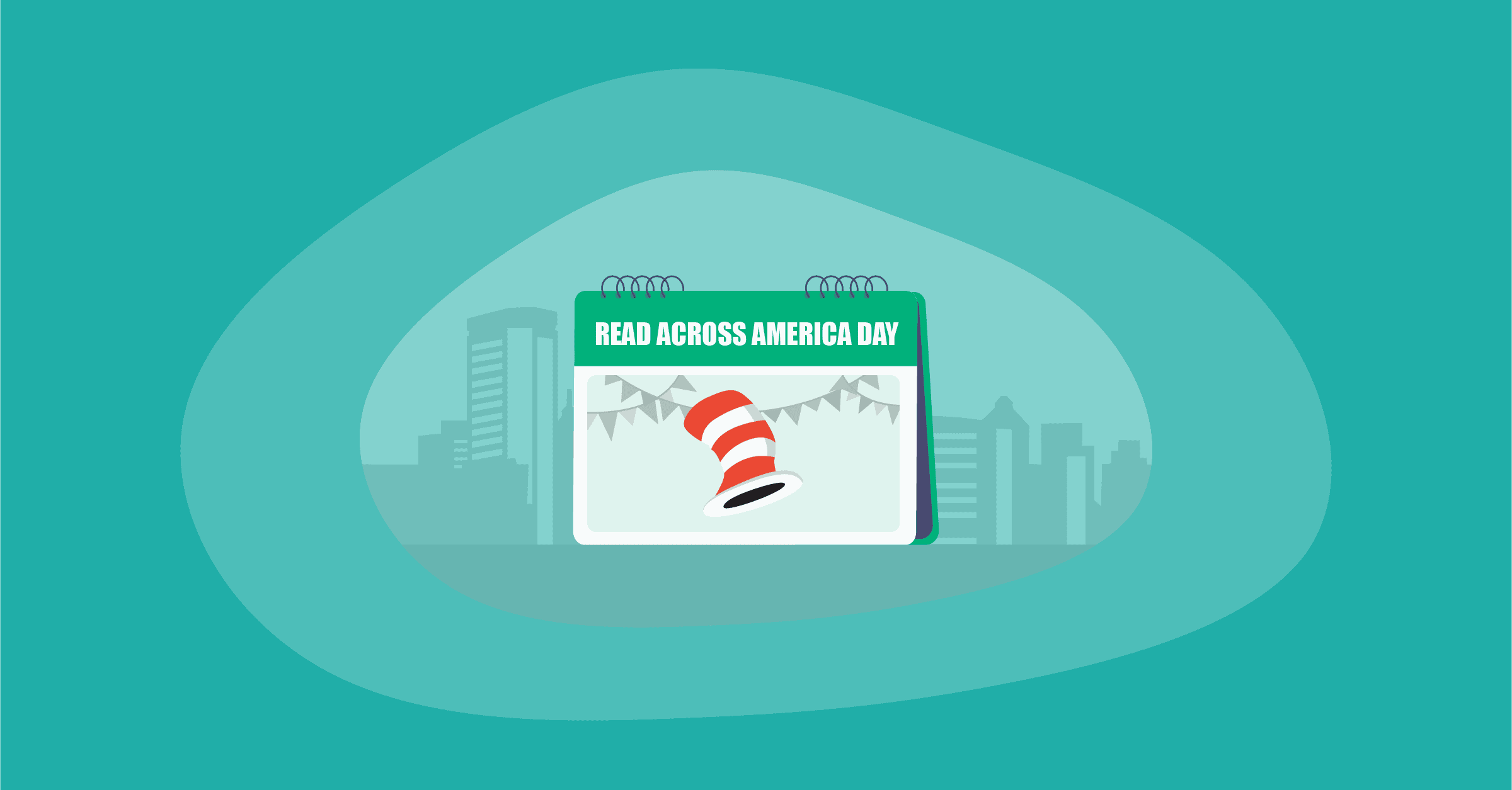 Illustration of Read Across America Day