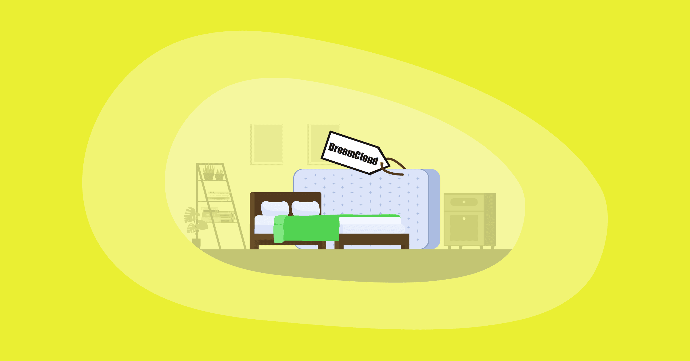 Illustration of DreamCloud mattresses