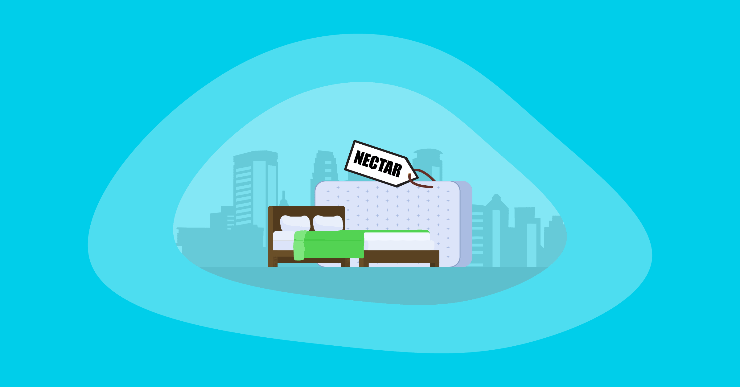 Illustration of Nectar mattresses