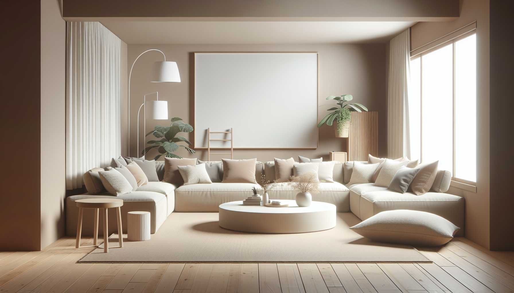 Illustration of cozy living room