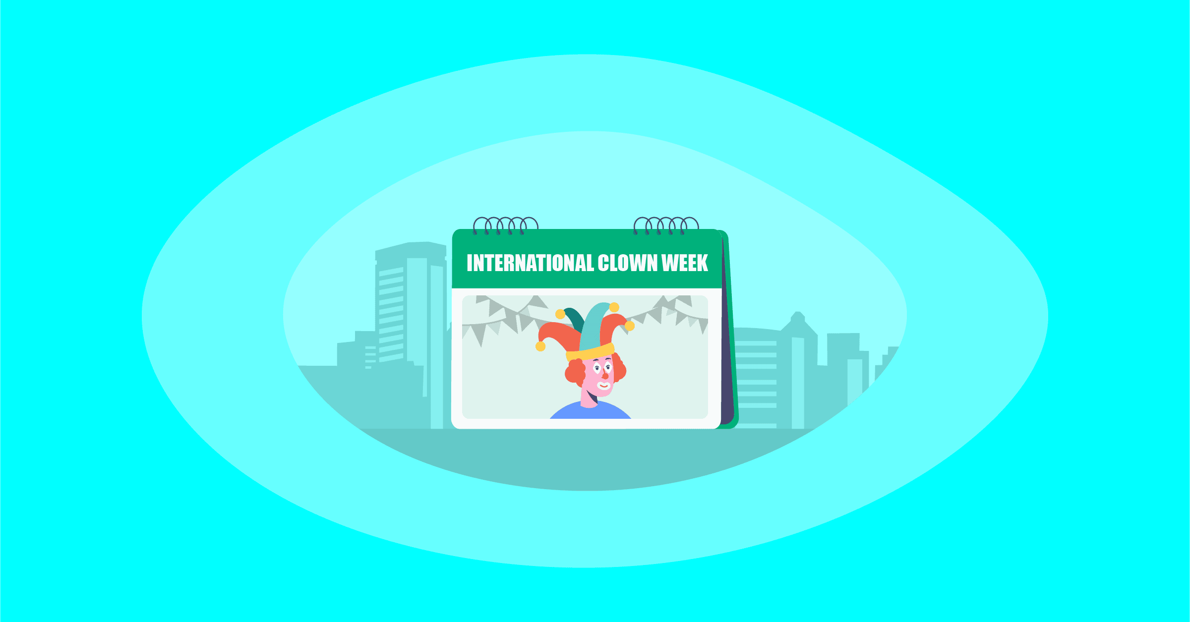 Illustration of International Clown Week