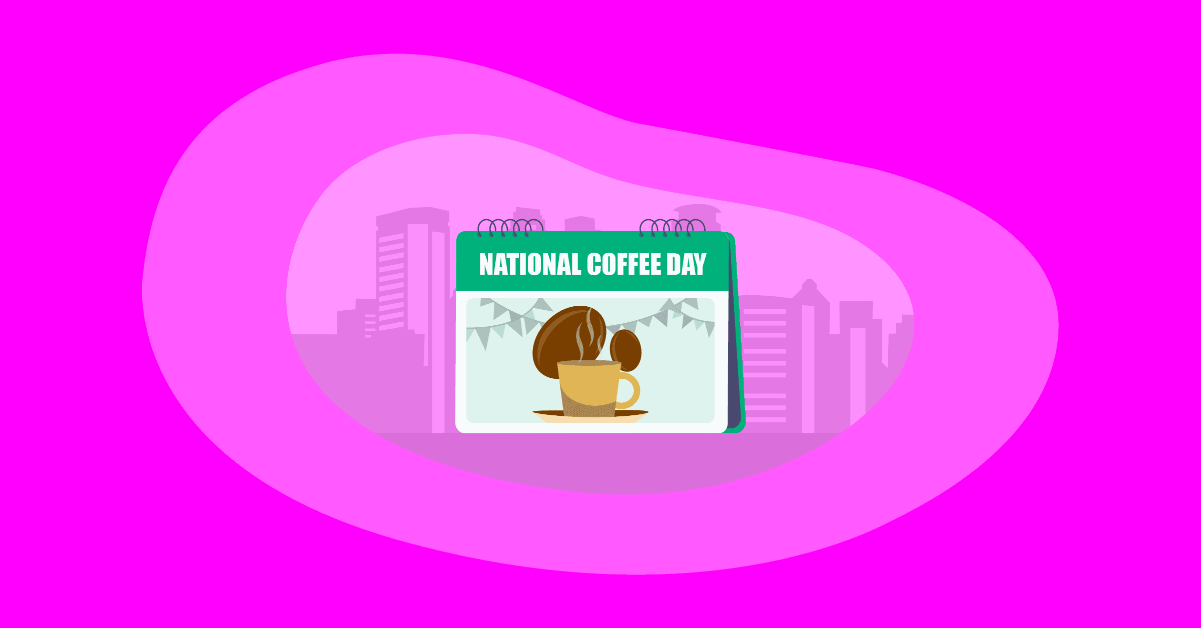 Illustration of National Coffee Day