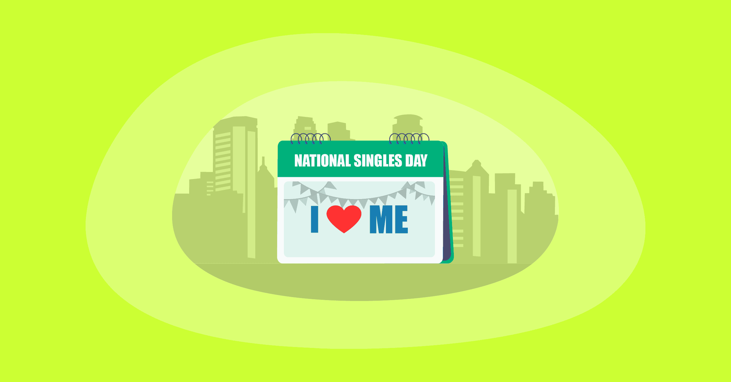 Illustration of National Singles Day