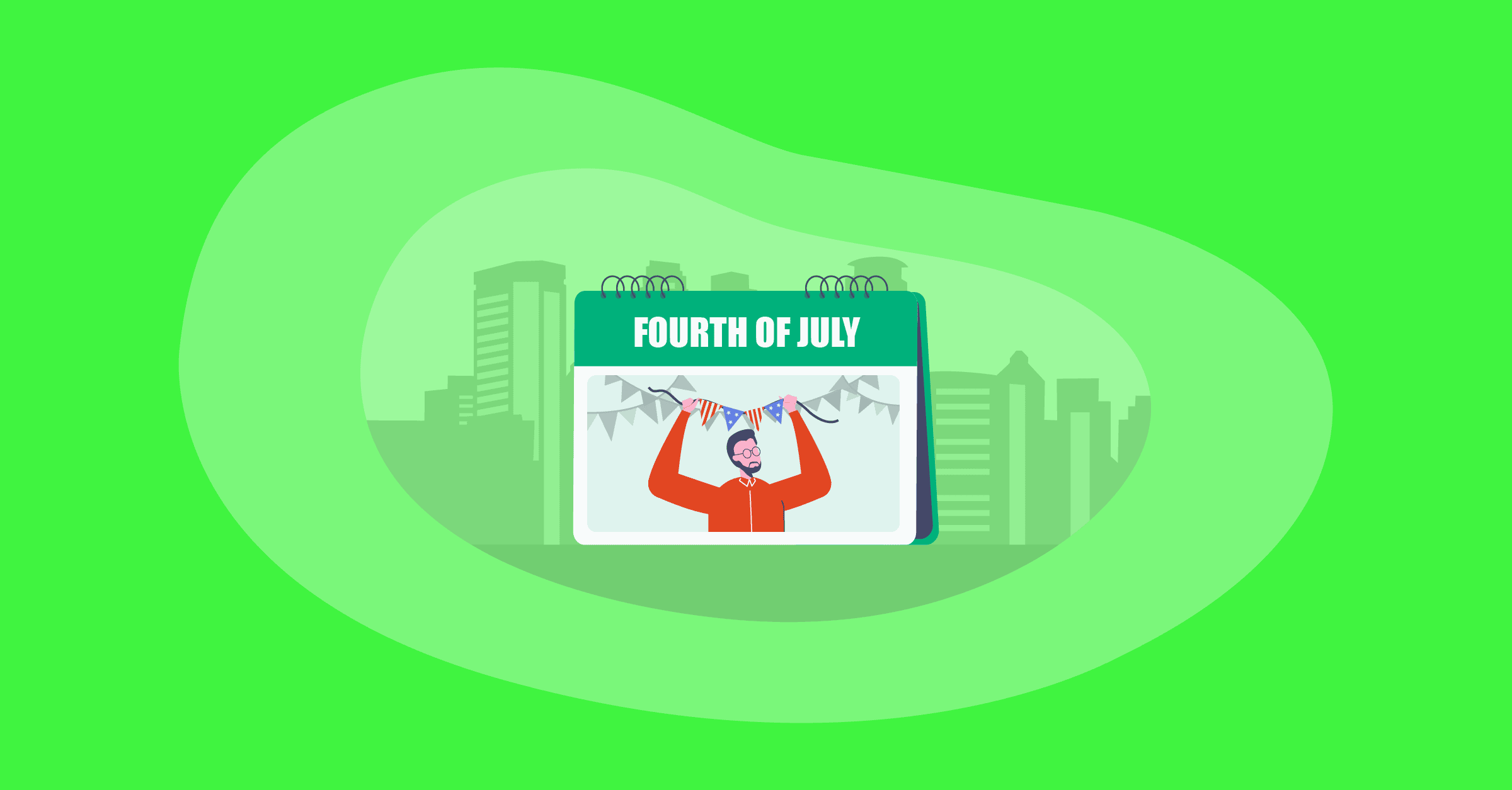 Illustration of Fourth of July (Independence Day)