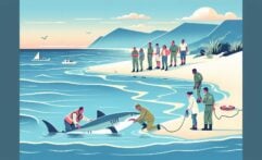 Brave Australians Wade Into Ocean to Rescue Stranded Great White Shark
