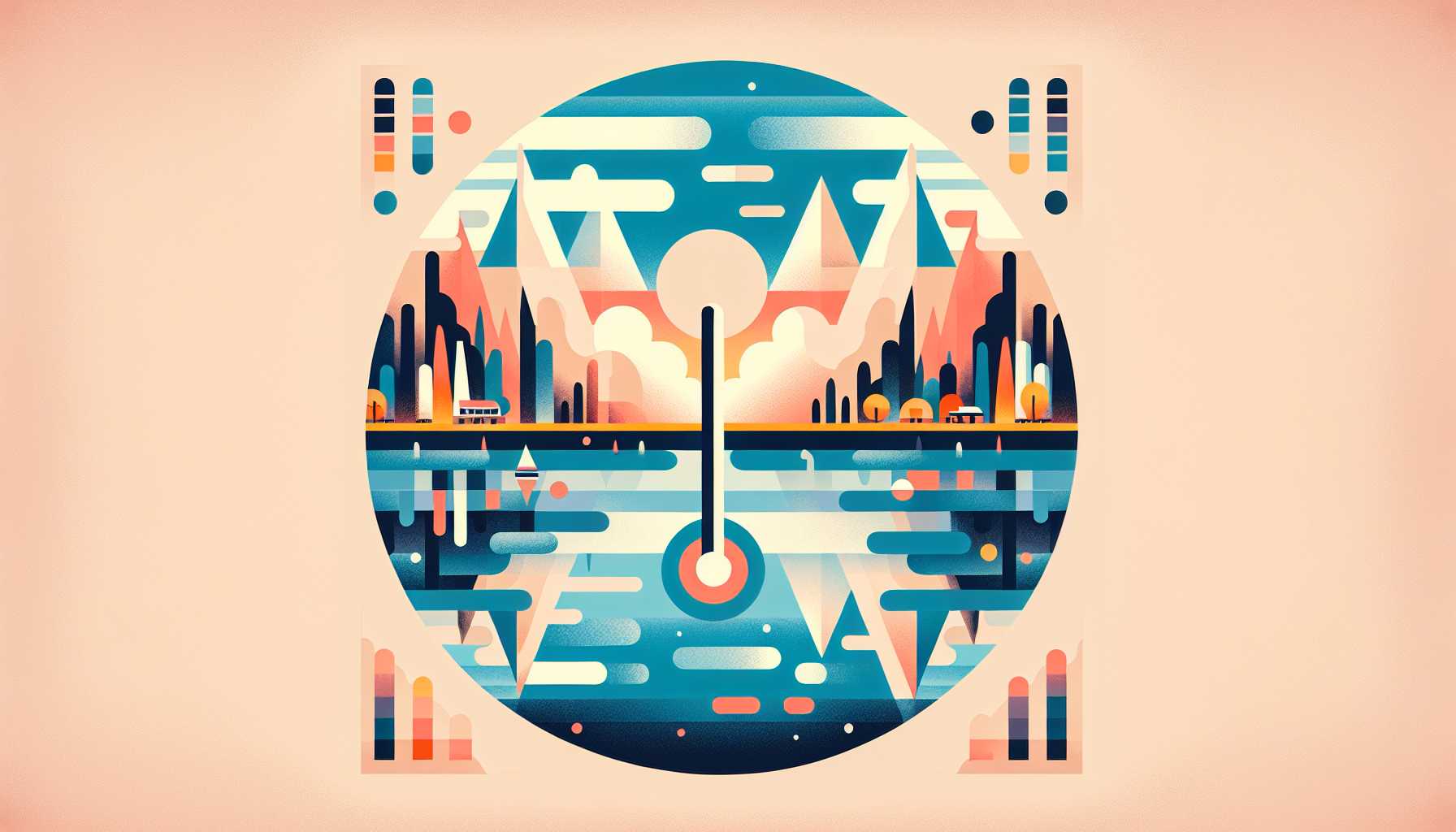 Illustration of climate change visualization