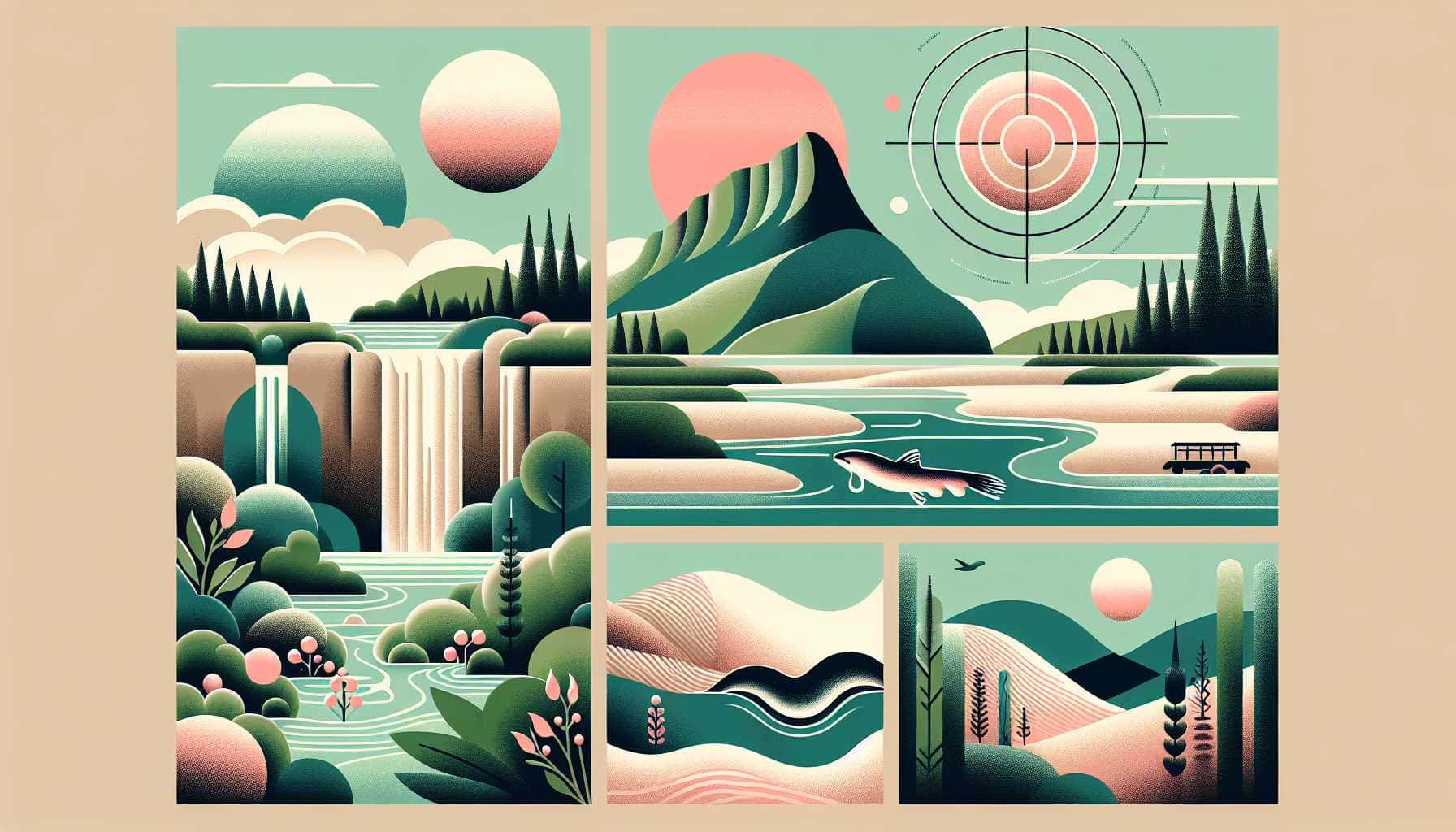 Illustration of serene landscape