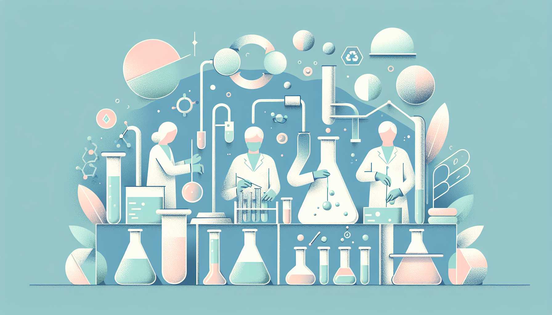 Illustration of laboratory silver extraction