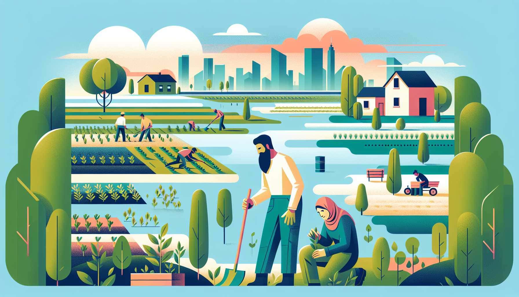Illustration of community-driven conservation