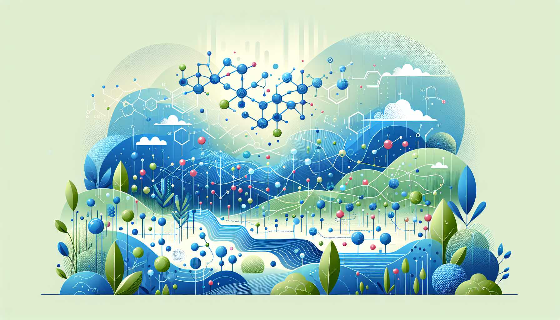 Illustration of futuristic battery technology