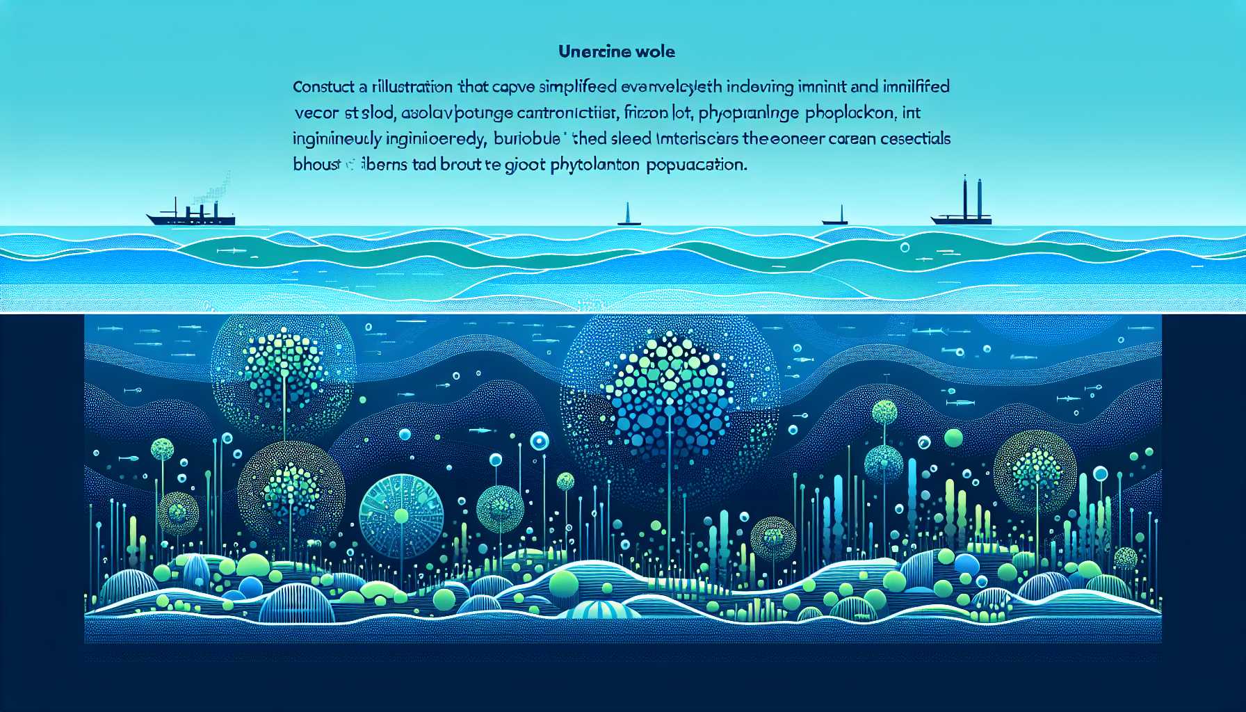Illustration of an underwater scene
