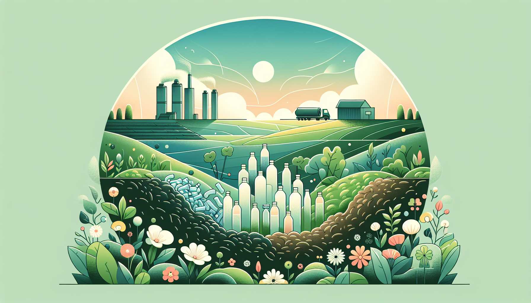 Illustration of a compost heap