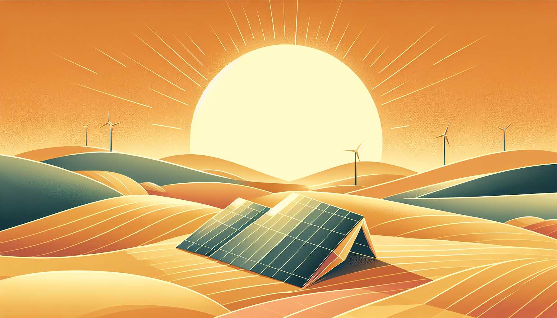 Illustration of origami solar cells