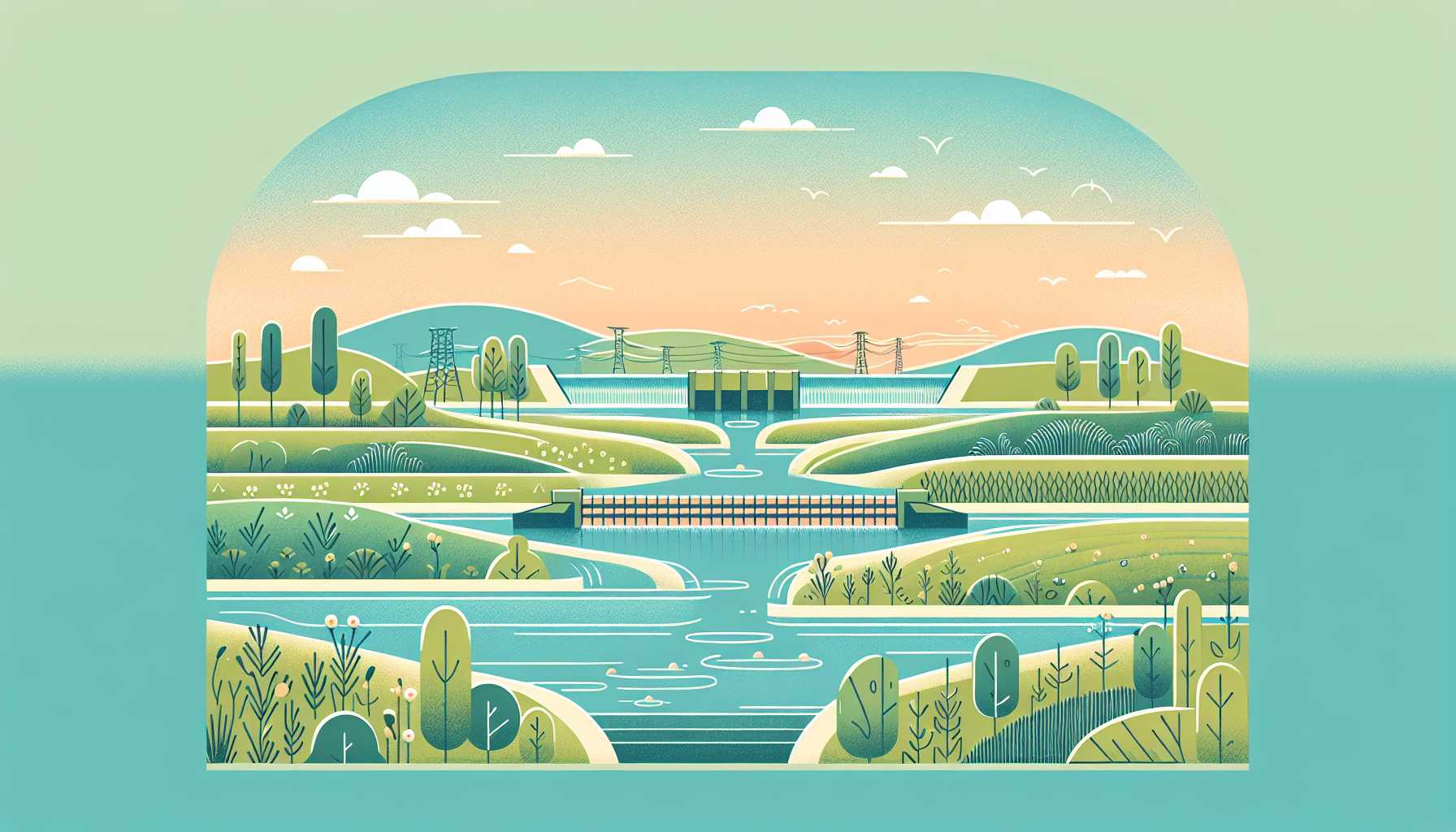 Illustration of restored water management system