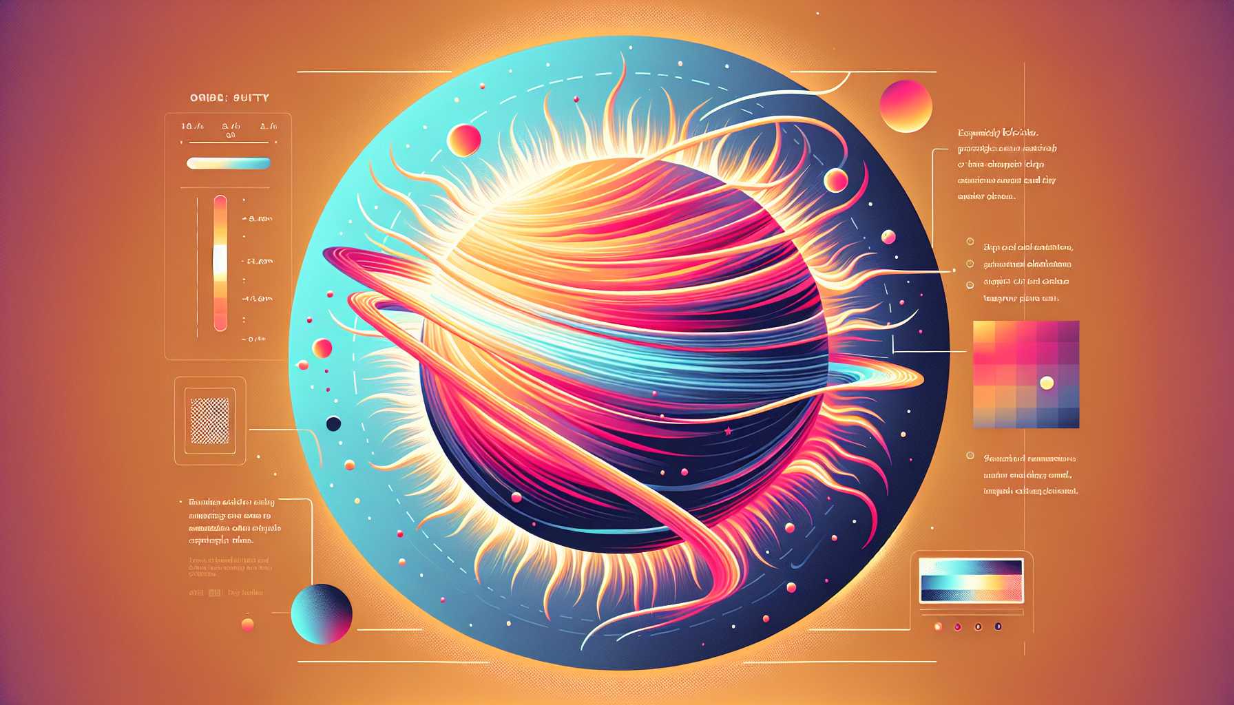 Illustration of solar wind dynamics