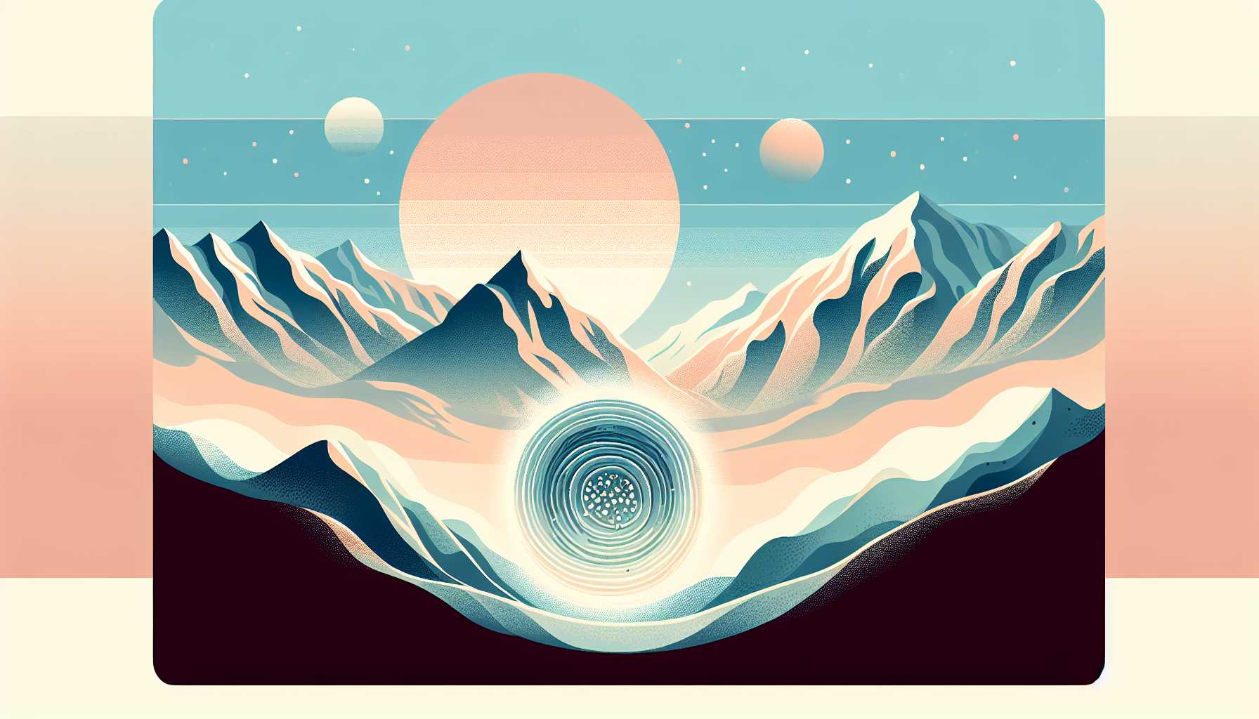 Illustration of ancient ice core